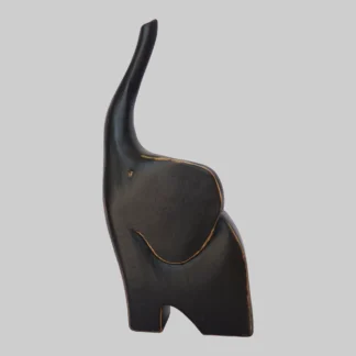 Wooden Elephant Black