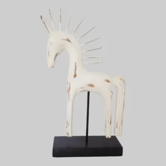 Wooden Horse on Vase