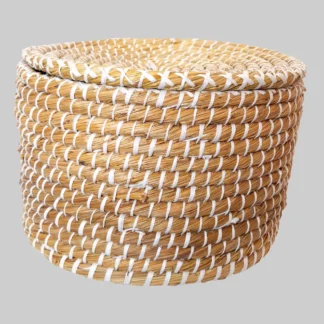 Seagrass Basket W/Lid