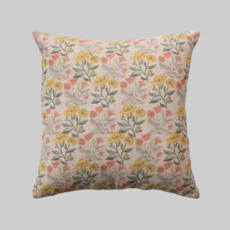 Cotton Floral Pillow