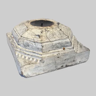 Found Wood Candle Holder