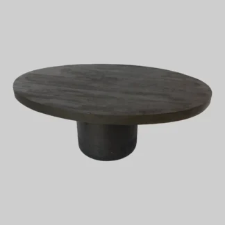 Wood Pedestal Black
