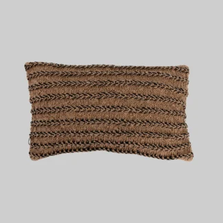 Jute & Cotton Macrame Lumbar Pillow