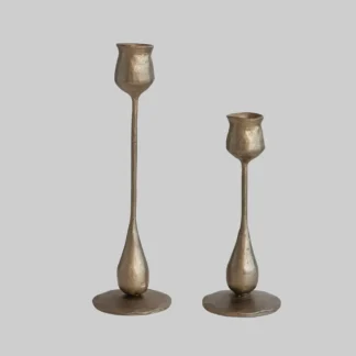 Hand-Forged Iron Taper Holders