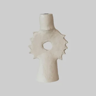 Handmade Paper Mache Taper Holder