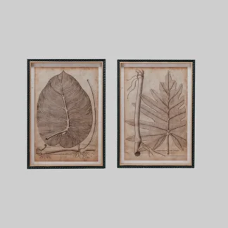 Wood Framed Glass Wall Décor