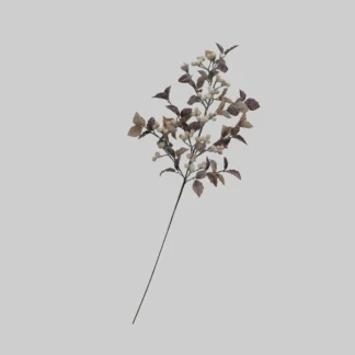 Faux Berry Leaf Stem